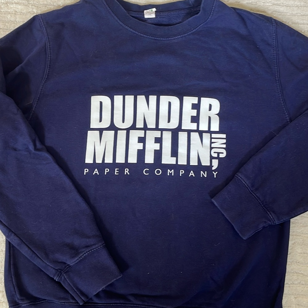 Navy crew neck -Dunder Mifflin